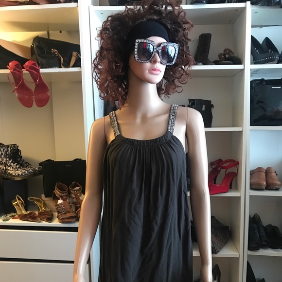 Banana Republic Dresses & Skirts - Banana Republic Pull Over Rhinestone Straps Dress